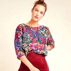 Anthropologie Bouquet Sweater | SZ M